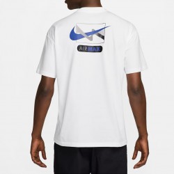 Nike Air Max Ανδρικό T-shirt Λευκό με Διπλή Εκτύπωση