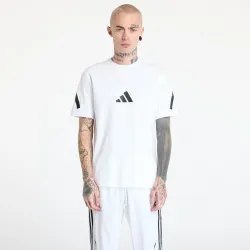Adidas Ανδρικό T-shirt Λευκό με Μαύρες Λεπτομέρειες