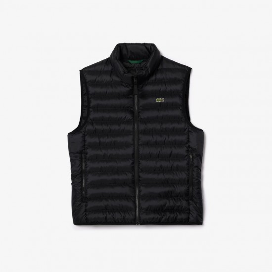 Lacoste Ανδρικό Αμάνικο Μπουφάν Puffer Μαύρο Lacoste Ανδρικό Αμάνικο Μπουφάν Puffer Μαύρο