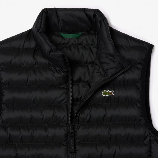 Lacoste Ανδρικό Αμάνικο Μπουφάν Puffer Μαύρο Lacoste Ανδρικό Αμάνικο Μπουφάν Puffer Μαύρο