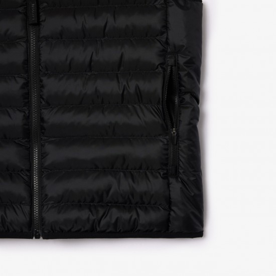 Lacoste Ανδρικό Αμάνικο Μπουφάν Puffer Μαύρο Lacoste Ανδρικό Αμάνικο Μπουφάν Puffer Μαύρο