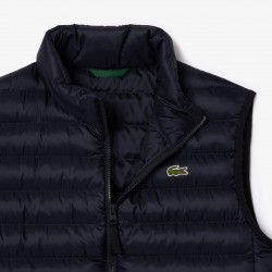 Lacoste Ανδρικό Αμάνικο Μπουφάν Puffer Μπλε