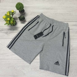 Ανδρική Βερμούδα Adidas Γκρι με Τσέπες Φερμουάρ