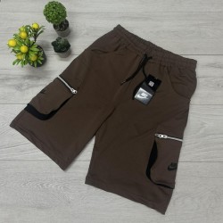 Ανδρική Cargo Βερμούδα Nike Καφέ με Φερμουάρ