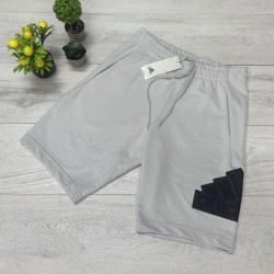 Ανδρική Βερμούδα Adidas Γκρι με Μαύρο Logo