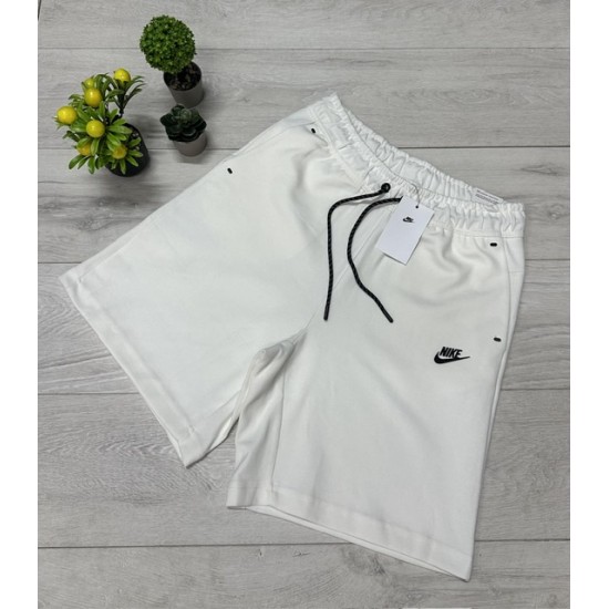 Nike Tech Ανδρική Βερμούδα Λευκή Nike Tech Ανδρική Βερμούδα Λευκή