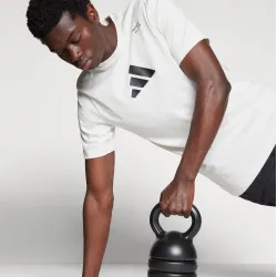 Adidas Training Ανδρικό T-shirt Λευκό “All-Gym Global Issue” 