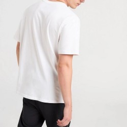 Nike Air Ανδρικό T-shirt Λευκό με Γεωμετρικό Print