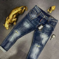 Κλασικό μπλε denim παντελόνι