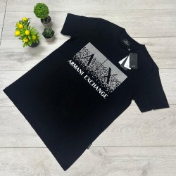 Μαύρο T-Shirt Armani Exchange Pixel Grid 