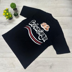 Ανδρικό Μπλουζάκι Balenciaga Inspired – Μαύρο με Κεντημένο Logo