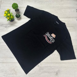 Ανδρικό Μπλουζάκι Balenciaga Inspired – Μαύρο με Κεντημένο Logo