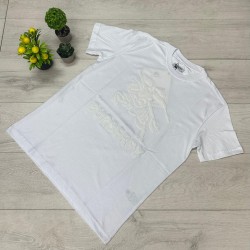 BURBERRY Λευκό T-shirt με Ανάγλυφο Logo