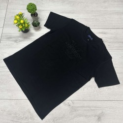 LOUIS VUITTON Μαύρο T-shirt με Ανάγλυφο Logo
