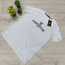 T-shirt Louis Vuitton Paris Λευκό με Κεντημένο Λογότυπο