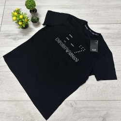 Ανδρική Μπλούζα EA7 Emporio Armani Μαύρη με Εκτύπωση Logo