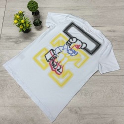 Μπλουζάκι Off-White Inspired – "Neon Figure"