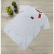 Ανδρικό T-Shirt HUGO Λευκό με Κόκκινο Logo