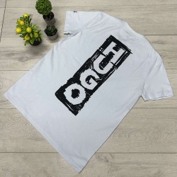 Ανδρικό T-Shirt HUGO Λευκό με Κόκκινο Logo