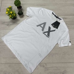 T-shirt EA7 Emporio Armani Λευκό με Λογότυπο "AX"