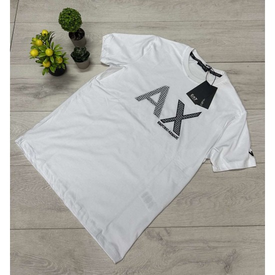 T-shirt EA7 Emporio Armani Λευκό με Λογότυπο "AX"