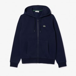 Lacoste Ανδρική Ζακέτα Φούτερ με Κουκούλα Γκρι